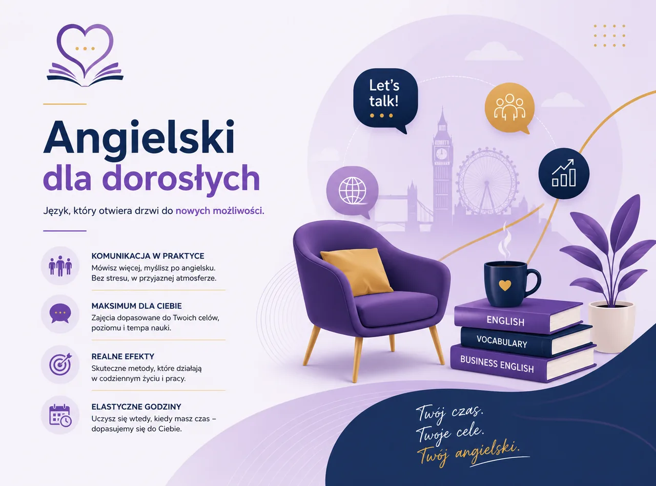Angielski dla dorosłych w Love English — komunikacja w praktyce, nauka dopasowana do celu i elastyczne godziny